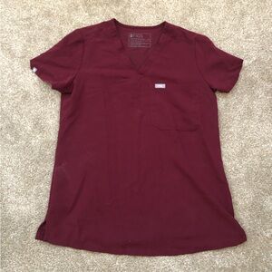 Figs Catarina Scrubs in Burgundy